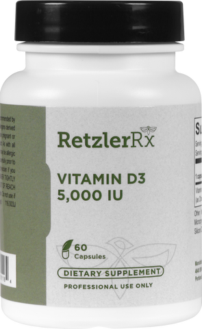 Vitamin D3 5,000 IU 60 capsules by RetzlerRx™