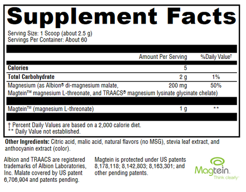 Magnesium L-Threonate Powder Mixed Berry Flavor by RetzlerRx™